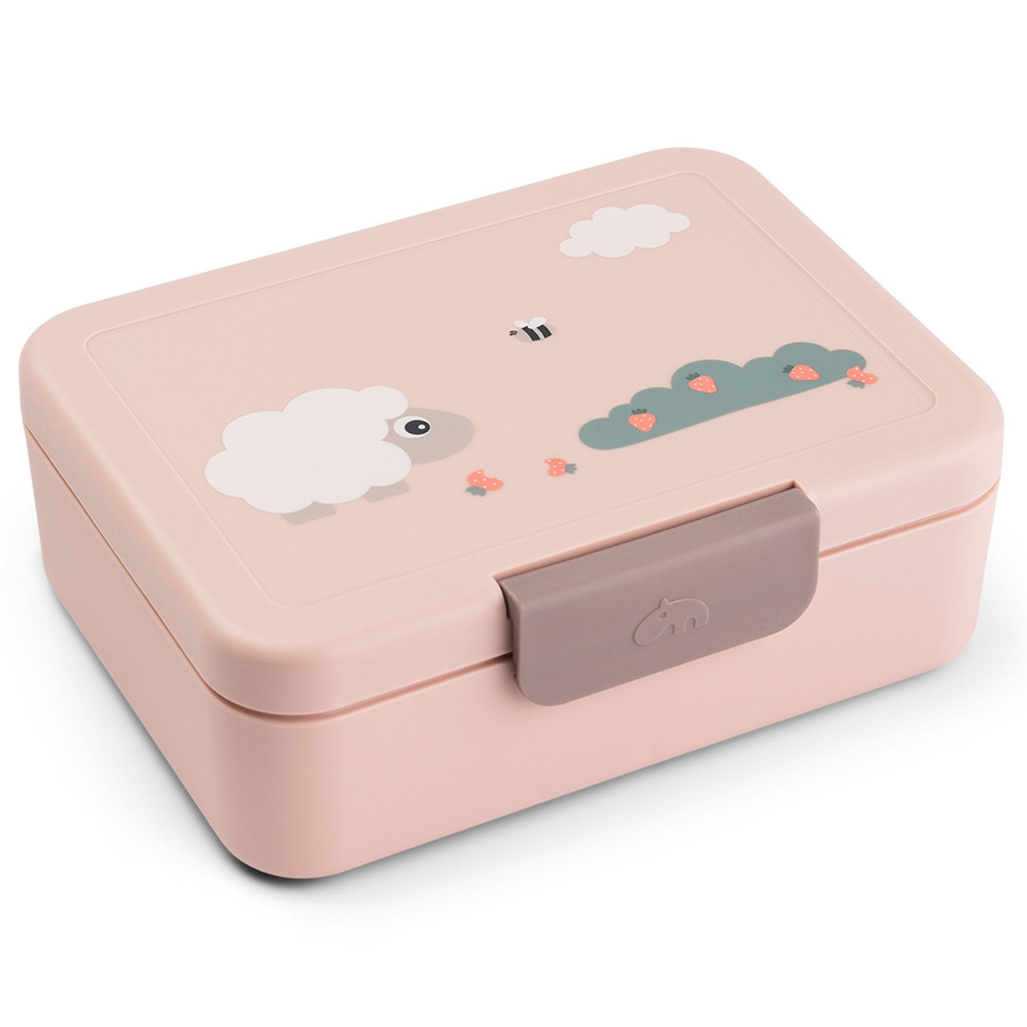 Done By Deer madkasse med opdeler - Tiny Farm - Pudder billede