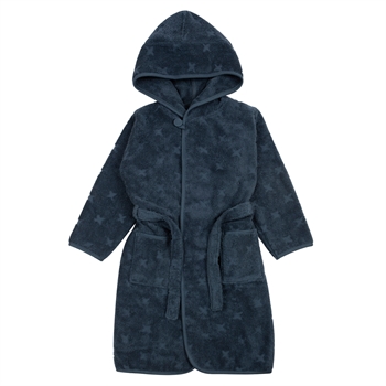Morgenkåbe børn - Str. 6-7 År - Müsli - Badekåbe børn - Midnight - By Green Cotton