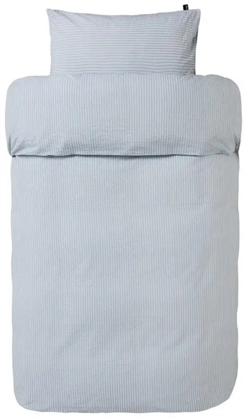 Bæk og bølge sengetøj - 140x200 cm - Slumre Blå - 100% bomulds sengesæt - Høie sengetøj