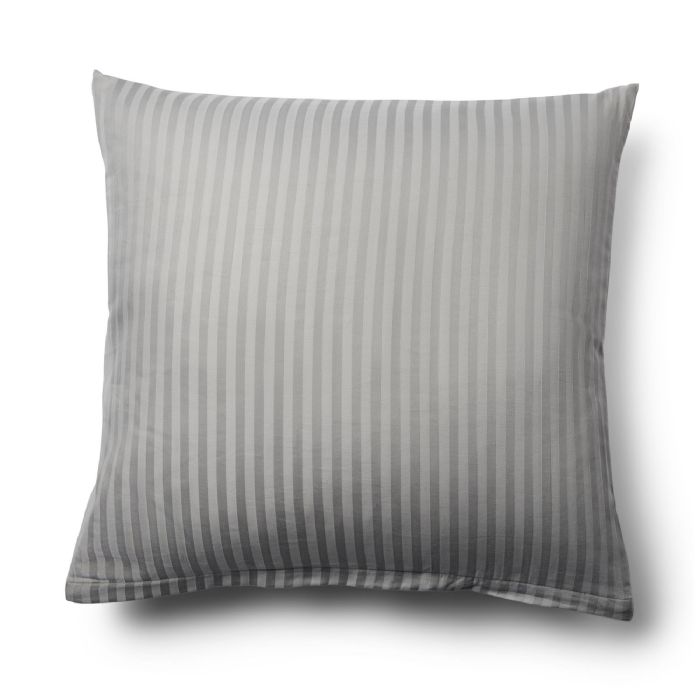 Pudebetræk 60x63 cm - Jacquardvævet - Grå - 100% Bomuldssatin