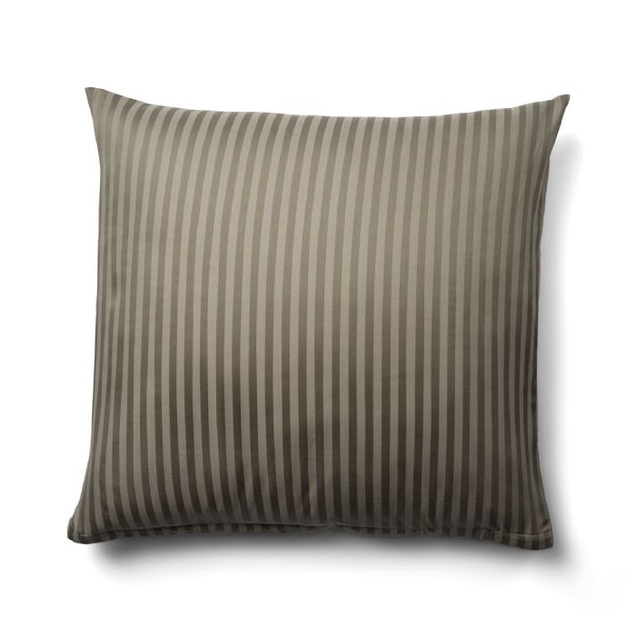 Pudebetræk 60x63 cm - 100% Bomuldssatin - Oliven ensfarvet hovedpudebetræk - Borg Living