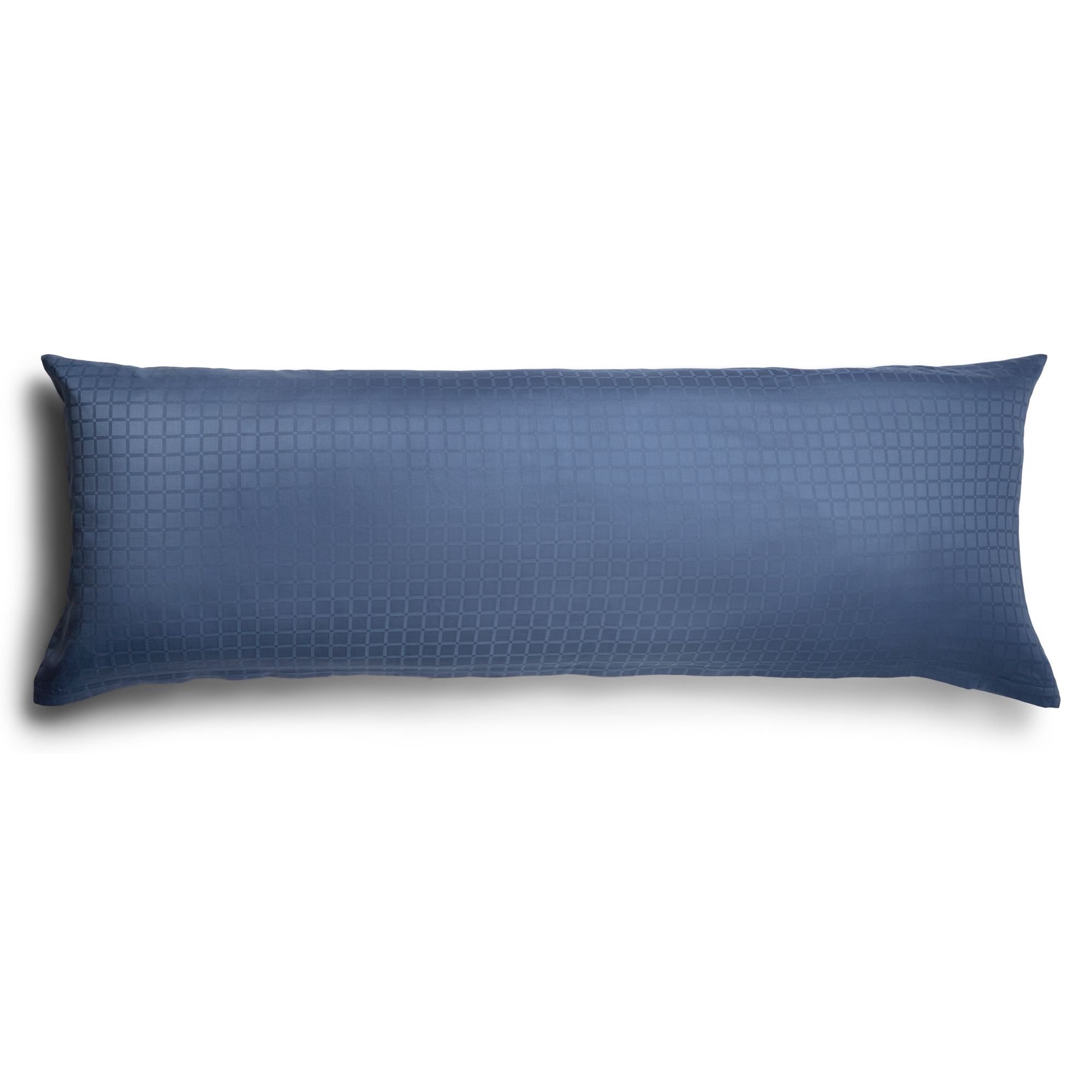 Pudebetræk 50x150 cm - 100% Bomuldssatin - Multipude - Blåt jacquardvævet