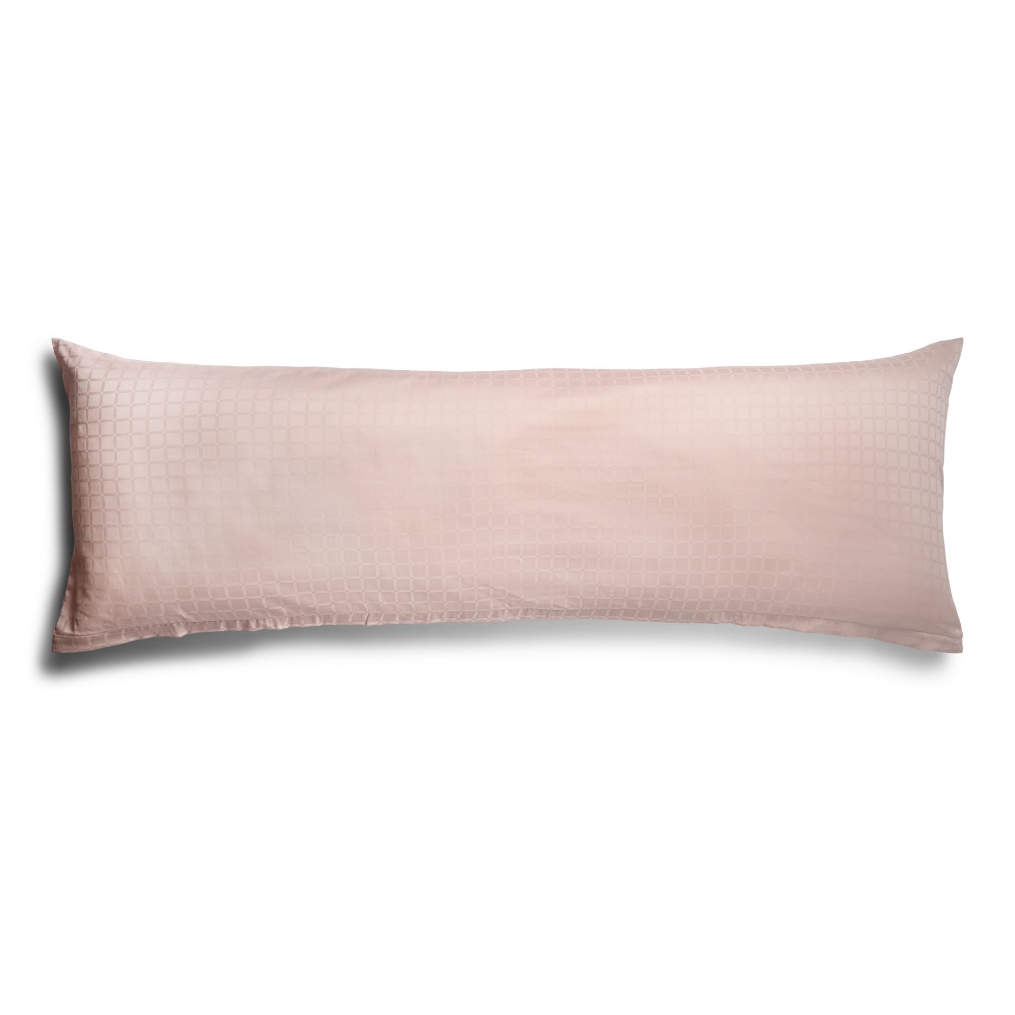 Pudebetræk 50x150 cm - 100% Bomuldssatin - Multipude - Rosa jacquardvævet