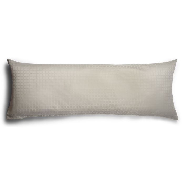 Luksus pudebetræk - 50x150 cm - 100% Bomuldssatin - Daisy sand - By Night jacquard vævet stort pude betræk