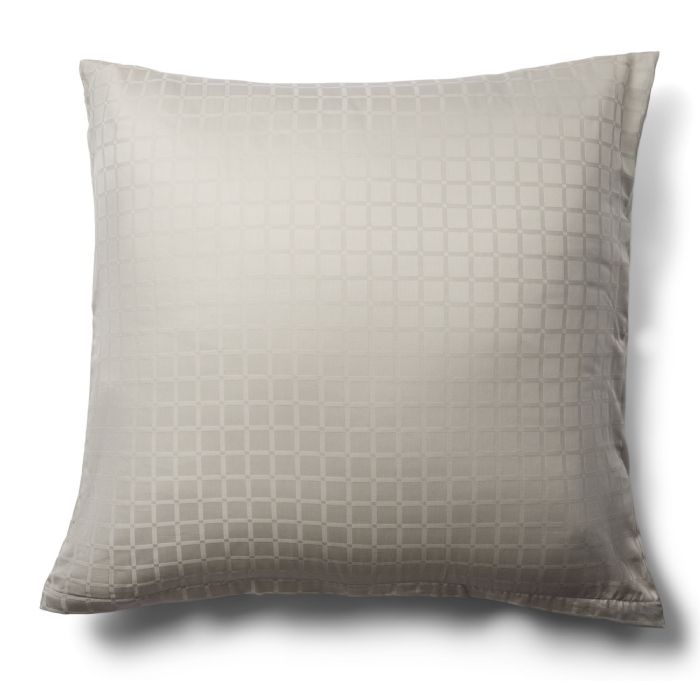 Luksus pudebetræk - 60x63 cm - 100% Bomuldssatin - Daisy sand - By Night jacquard vævet