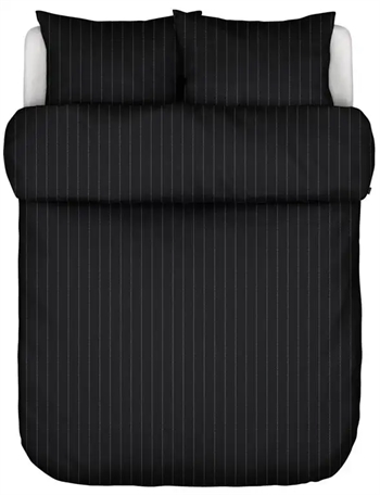 Billede af Sengetøj dobbeltdyne 200x220 cm - Jora Black - Dobbelt dynebetræk i 100% Bomuldssatin - Marc O'Polo