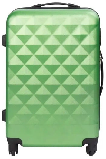 Borg Design Kuffert - Diamant grøn - Hårdt ABS / polycarbonat