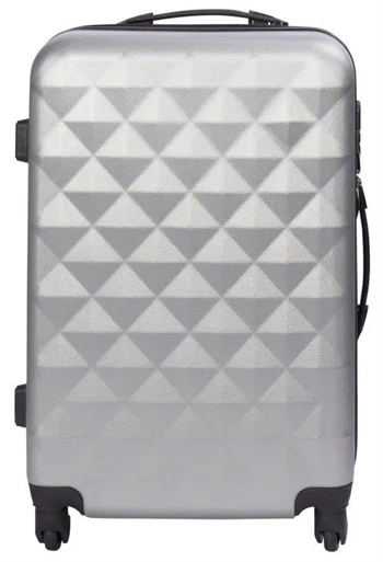 Borg Design Kuffert - Diamant grå - Hårdt ABS / polycarbonat