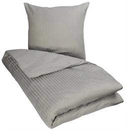 Kingsize sengetøj 240x220 cm - Grå  - Jacquardvævet - 100% Egyptisk bomuld - Excellent By Borg