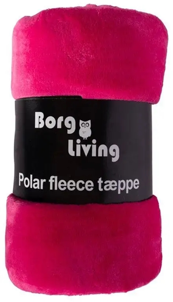 7: Fleece tæppe - Pink - 150x200 cm - Blødt og lækkert sofatæppe - Borg Living