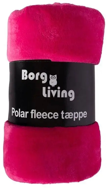 #2 - Fleece tæppe - Pink - 150x200 cm - Blødt og lækkert sofatæppe - Borg Living