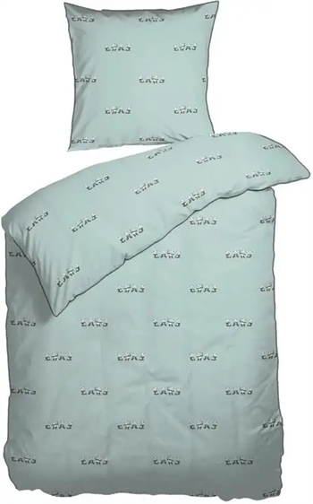 Billede af Børnesengetøj - 140x200 cm - Panda mint sengesæt - 100% Økologisk bomuld - Night and Day sengetøj
