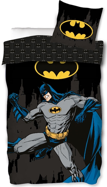 Billede af Batman sengetøj - 150x210 cm - Power - Vendbart sengesæt med Batman - Sengelinned i 100% bomuld