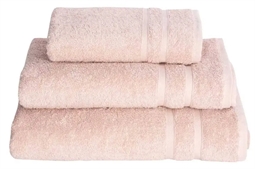 Håndklæde - 50x100 cm - Støvet rosa - 100% Bomuld - Frotte håndklæde fra Borg Living