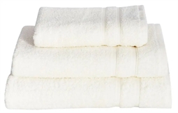 Håndklæde - 50x100 cm - Hvidt - 100% Bomuld - Frotte håndklæde fra Borg Living