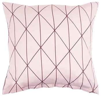 Pudebetræk 60x63 cm - Harlequin rose - lyserød - 100% Bomuldssatin
