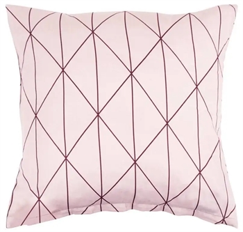 Pudebetræk 50x70 cm - Harlequin rose - Lyserød - 100% Bomuldssatin