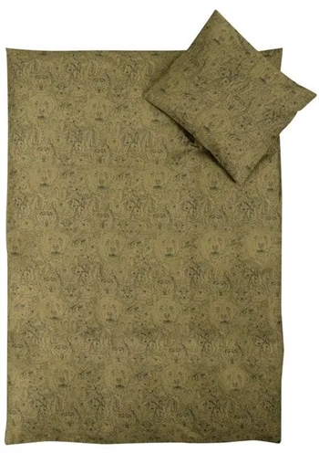 Billede af Baby sengetøj 70x100 cm - Army - 2 i 1 design - 100% økologisk bomuld