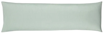 Pudebetræk 50x150 cm - Jacquardvævet - Støvet grøn - 100% bomuldssatin