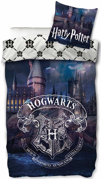 14: Harry Potter sengetøj - 150x210 cm - Hogwarts mystery - 2 i 1 sengesæt - 100% bomuld