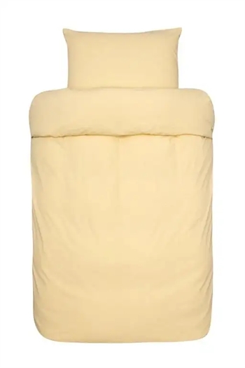 Økologisk sengetøj - 140x200 cm - Lyra dus gul - Sengesæt i 100% økologisk bomuld - Høie sengetøj