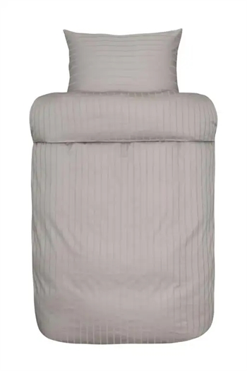 Høie sengetøj - 140x220 cm - Milano grå - Sengesæt i 100% dobbyvævet bomuldssatin