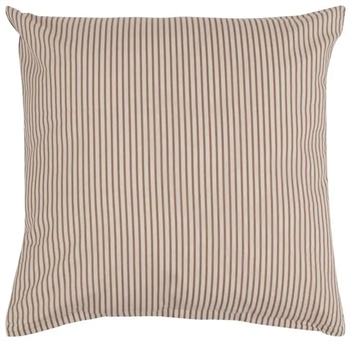 Pudebetræk 60x63 cm - Ingeborg - Brun - 100% Økologisk bomuld - Soft & Pure Organic