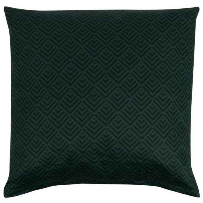 Billede af Pudebetræk 60x63 cm - Square Green - Mørke grøn - 100% økologisk Bomuldssatin