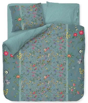 Billede af Sengetøj dobbeltdyne 200x200cm - Petites fleurs blue - Sengesæt med 2 i 1 design - 100% bomuld - Pip Studio sengetøj