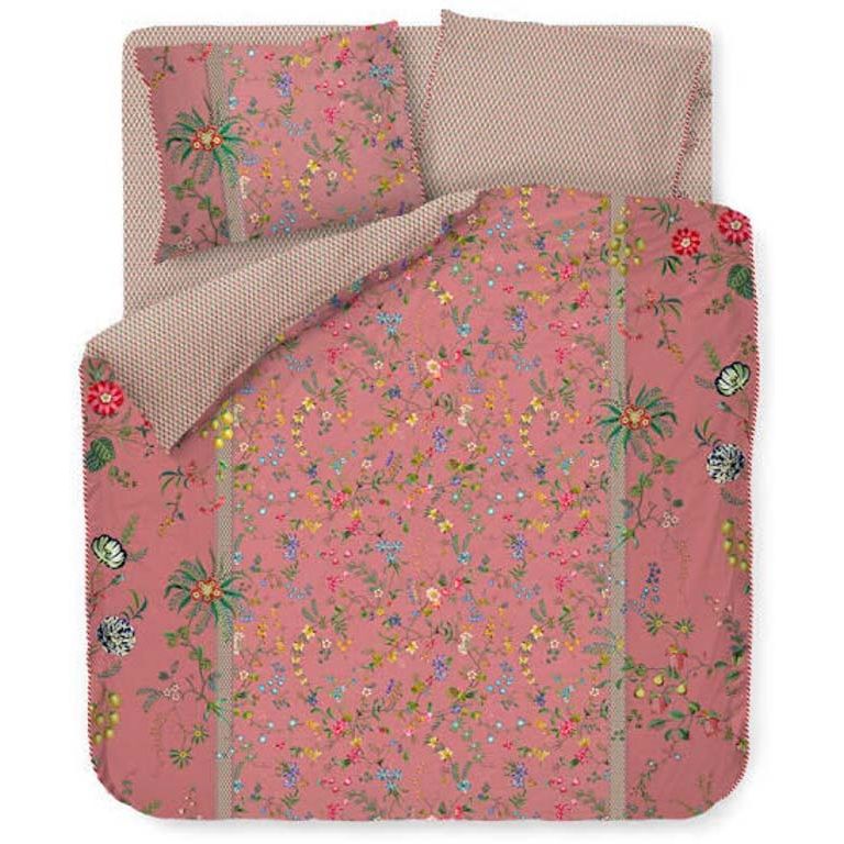 Pip Studio Petites Fleur 2-i-1 Sengetøj 140x200 cm 100% Bomuld - Pink
