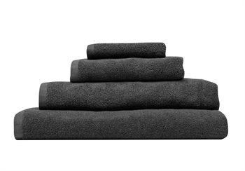 Håndklæde - 50x90 cm - Antracit - 100% Økologisk bomuld - Frotte håndklæde fra Høie