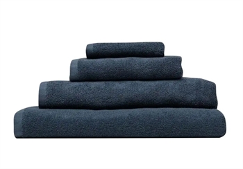 Badelagen - 100x150 cm - Mørkeblå - 100% Økologisk bomuld - Frottehåndklæde fra Høie