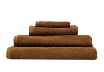 Badehåndklæde - 70x140 cm - Oker - 100% Økologisk bomuld - Frottehåndklæde fra Høie