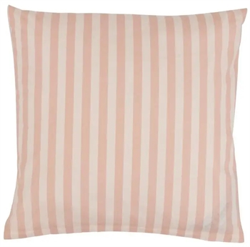 Pudebetræk 60x63 cm - Stripes Rose - Lyserød - 100% Bomuld