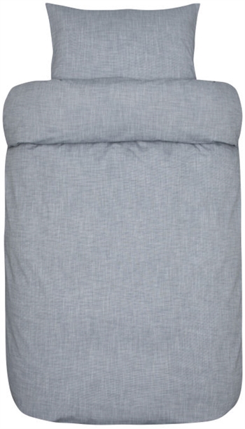 Økologisk sengetøj 140x220 cm - William blå sengesæt - 100% økologisk bomuld - Høie sengetøj
