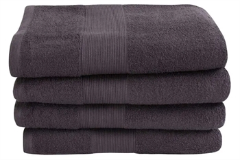 Badehåndklæde - 70x140 cm - Antracit - 100% Bomuld - Frottehåndklæde fra By Borg
