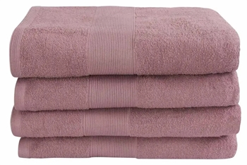Badehåndklæde - 70x140 cm - Støvet rosa - 100% Bomuld - Frottehåndklæde fra By Borg