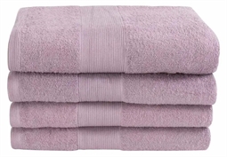 Badelagen - 100x150 cm - Lavendel - 100% Bomuld - Stort håndklæde fra By Borg