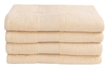 Billede af Badehåndklæde - 70x140 cm - Creme - 100% Bomuld - Frottehåndklæde fra By Borg