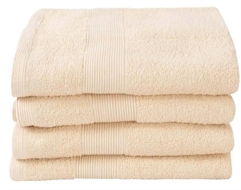 Billede af Gæstehåndklæde - 40x60 cm - Creme - 100% Bomuld - Frottehåndklæde fra By Borg