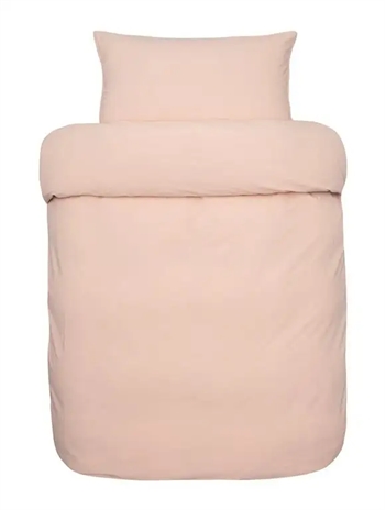Baby Sengetøj 70x100 cm - Frøya fersken - 100% stenvasket økologisk bomuld - Høie