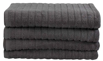 Badehåndklæde - 70x140 cm - Grå - 100% Bomuld - By Borg badehåndklæder
