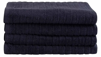 Billede af Badehåndklæde - 70x140 cm - Mørkeblå - 100% Bomuld - By Borg badehåndklæder