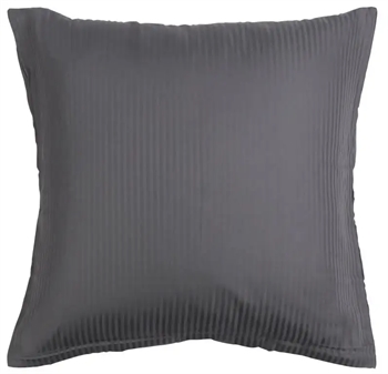 Pudebetræk 60x63 cm - Gråt hovedpudebetræk - Jacquardvævet pudebetræk - 100% Egyptisk bomuld