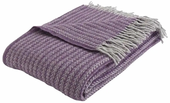 Uldplaid - 100% Ny norsk uld - Odin Lilla - 130x200 cm - Arctic