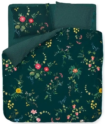 Se Dobbeltdyne sengetøj 200x200 cm - Fleur Grandeur - Vendbar sengesæt i 100% bomuld - Pip Studio sengetøj hos Dynezonen.dk