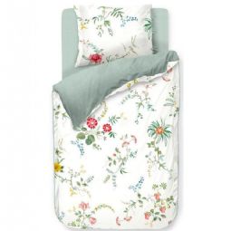 Pip studio sengetøj - Fleur Grandeur white - Blomstret sengetøj - Dobbeltsidet sengesæt - 100% bomuld