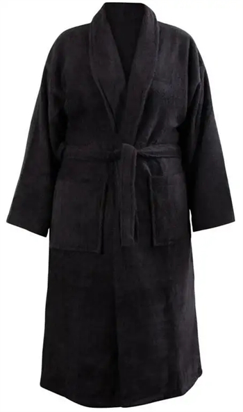 Morgenkåbe - bambus - Str. XL/XXL - Badekåbe - Black - Excellent By Borg