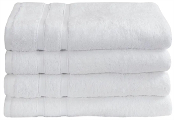 Billede af Bambus Badehåndklæde - 70x140 cm - Hvid - Bløde håndklæder fra Premium - By Borg