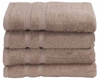 Bambus Håndklæde - 50x100 cm - Sand - Bløde håndklæder fra "Premium - By Borg